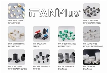 IFANPlus CPVC, UPVC rör og festingar Ýmsar gerðir, í fullri stærð